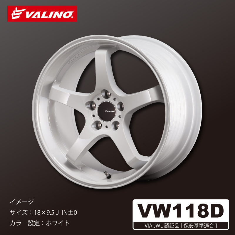 VW118D　18×9.5J　5H／100　【先行予約受付中】