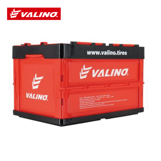 【再入荷】VALINO 折り畳みコンテナBOX REDxBALCK 48L